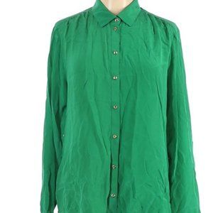 Express 100% Silk Full Sleeves Shirt gold